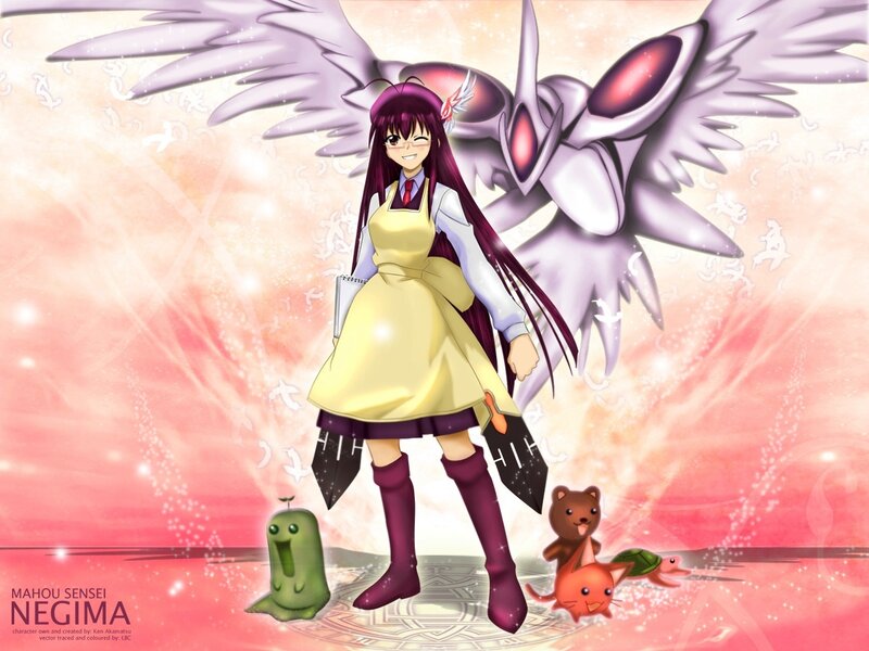 Mahou Sensei Negima character art