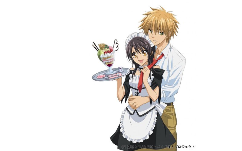 maid and customer anime scene