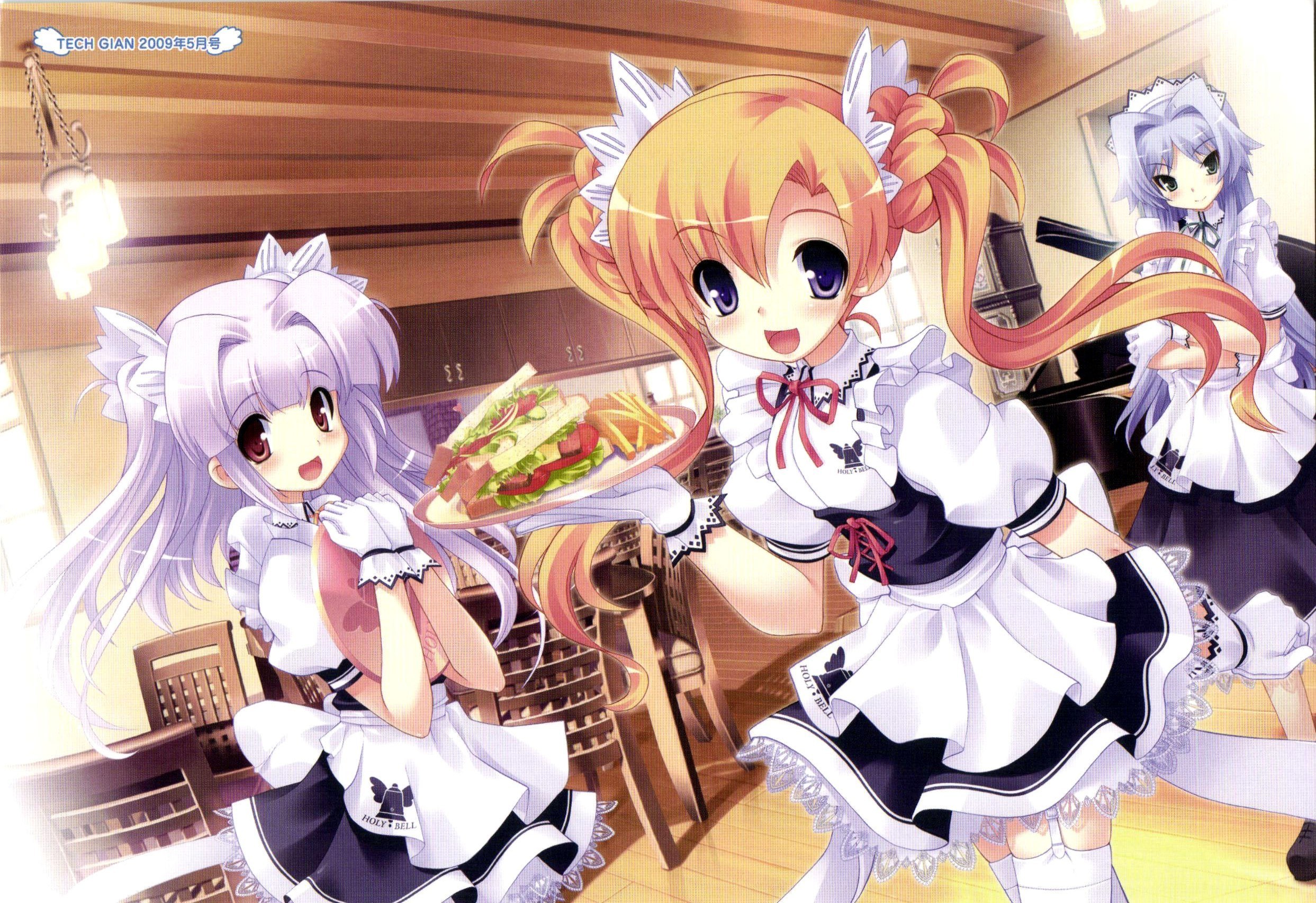 Maid cafe illustration