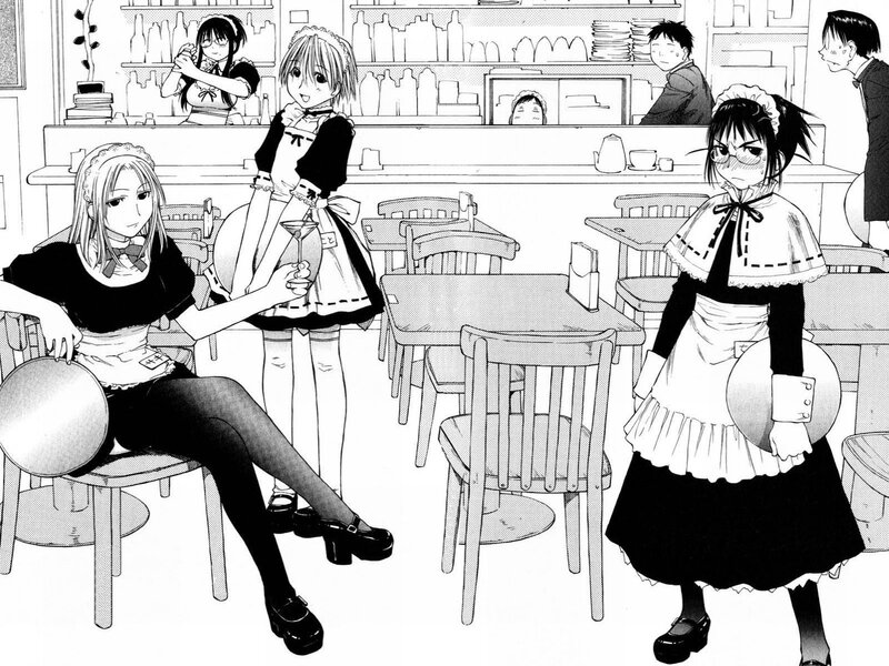 Maid cafe scene