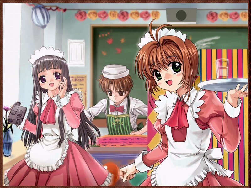 Maid cafe staff at work