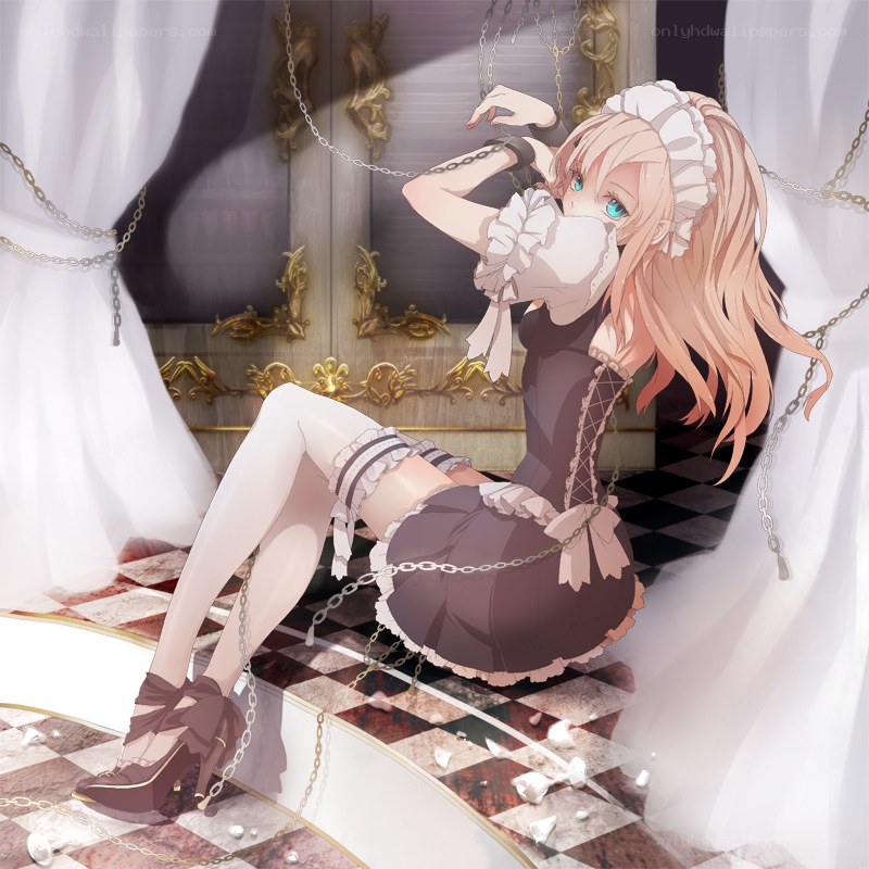maid character in chains