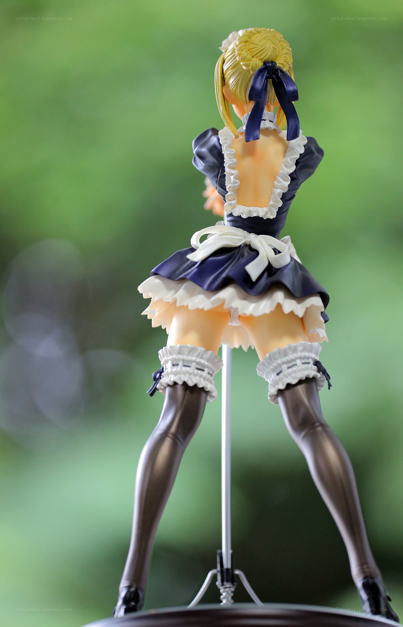 maid figurine from behind