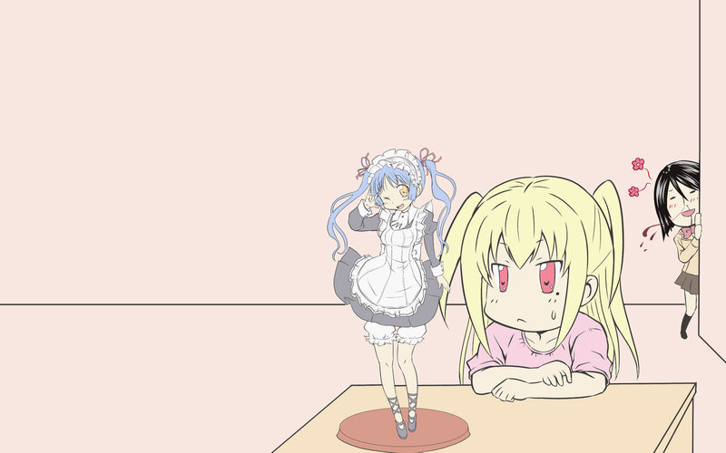 Maid figurine on table