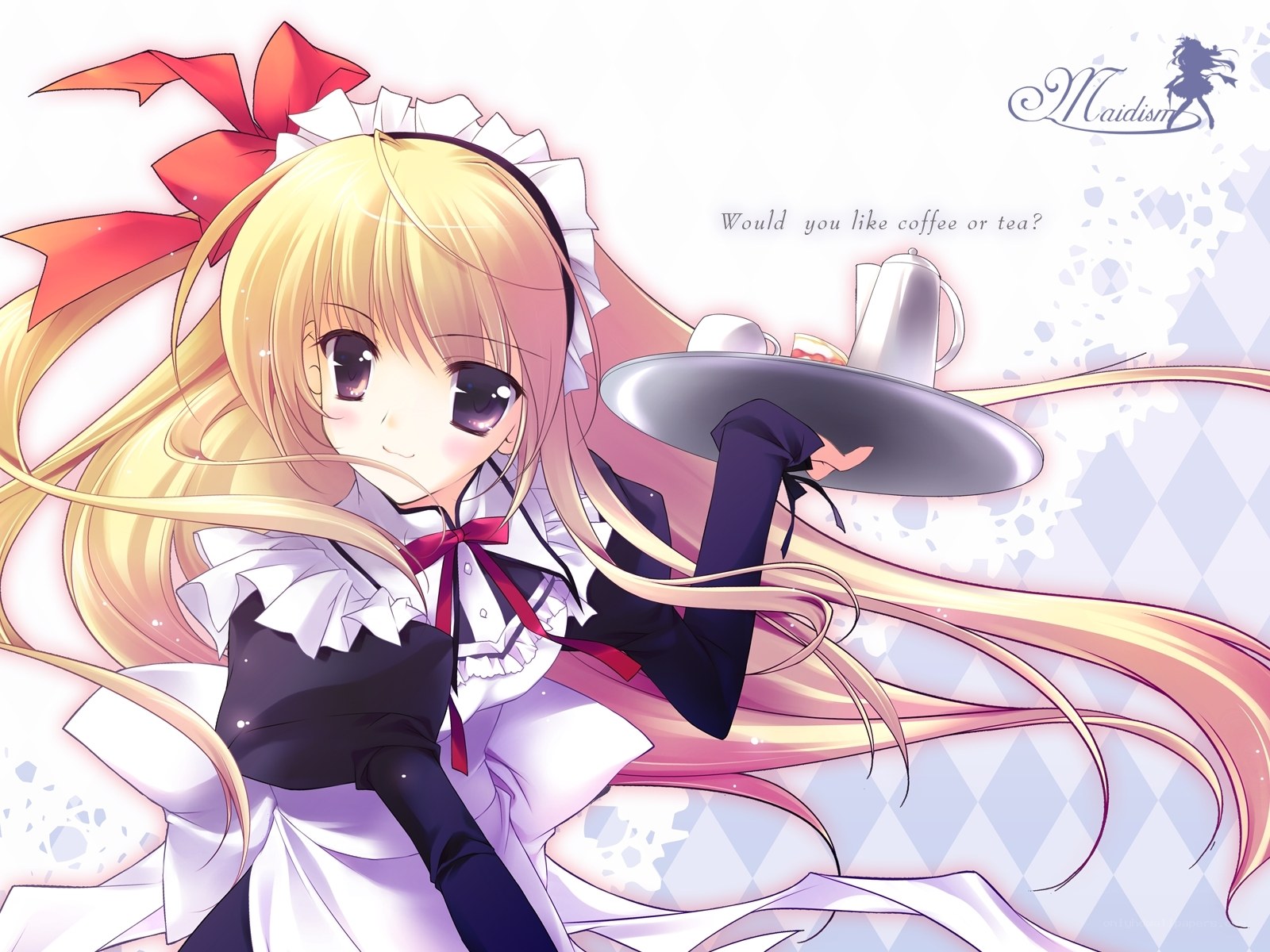 maid offering tea or coffee