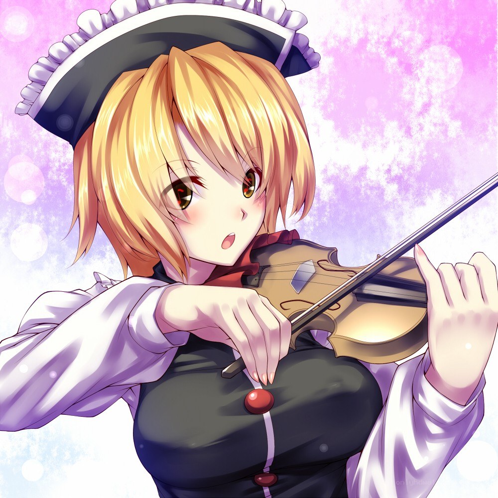 maid playing violin