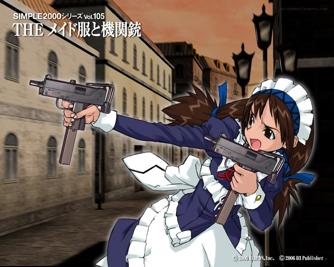 maid with machine guns