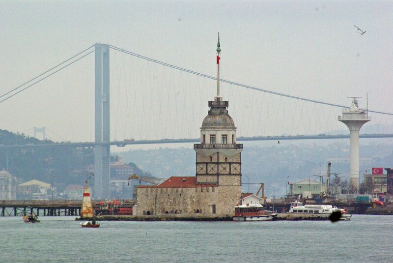 Maiden's Tower with Bosphorus Bridge