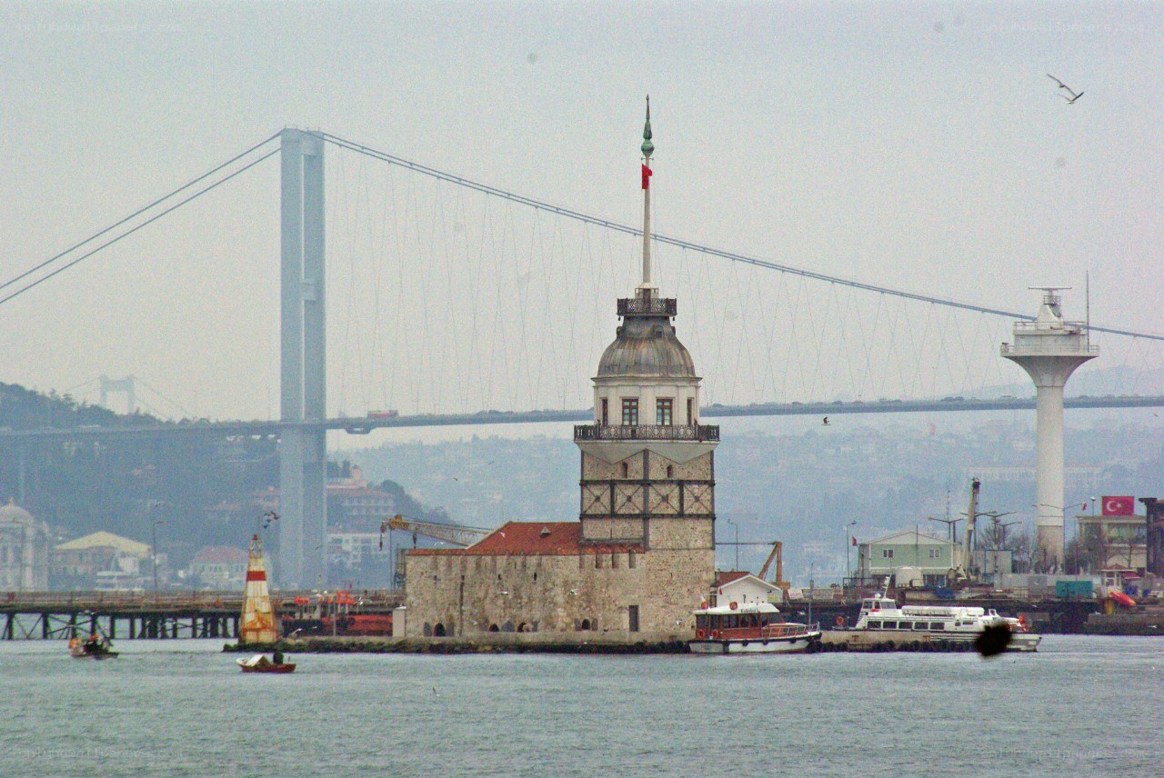 Maiden's Tower with Bosphorus Bridge