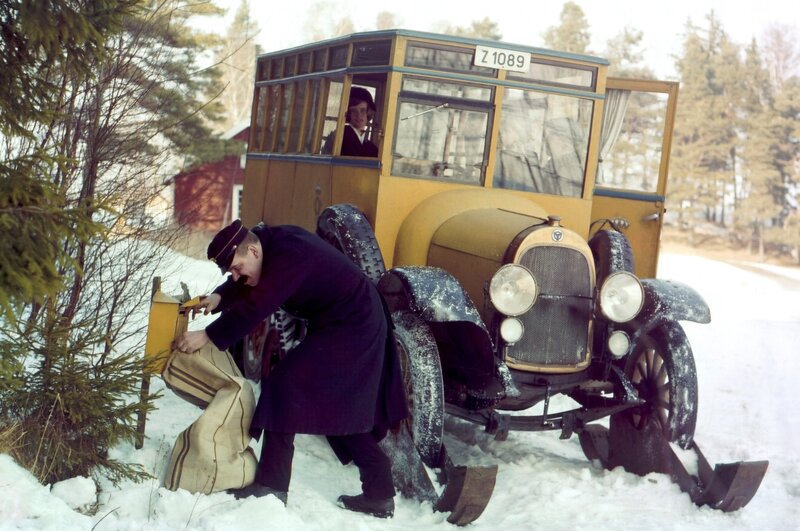 Mail Carrier in Snow