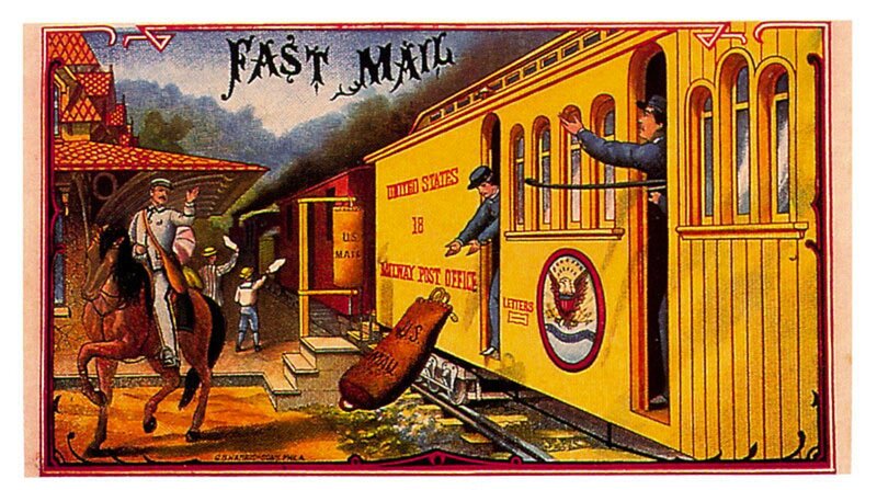 Mail Train at Station