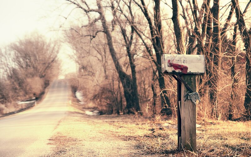 Mailbox on Rural Road