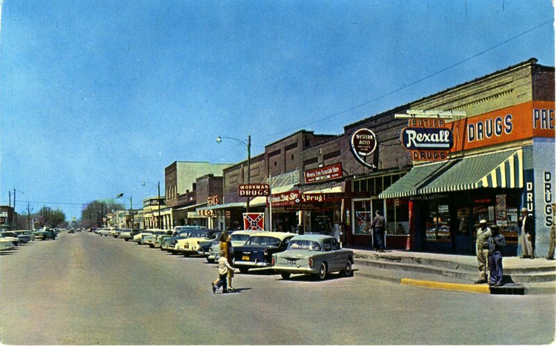 Main Street in a small town