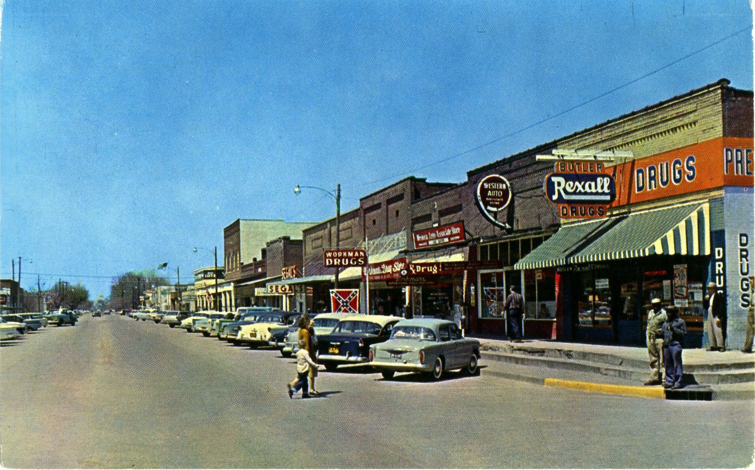 Main Street in a small town
