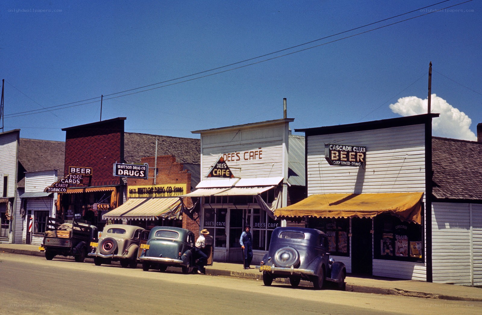 Main Street in a small town