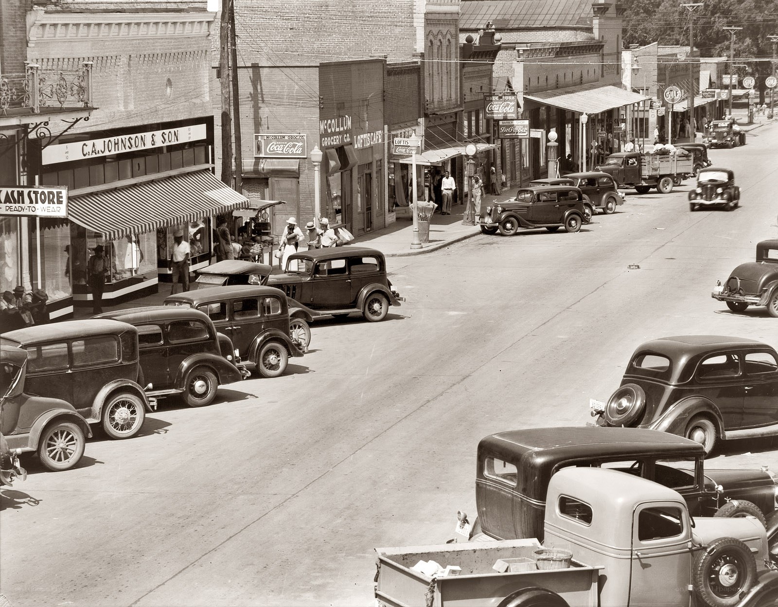Main Street in a small town