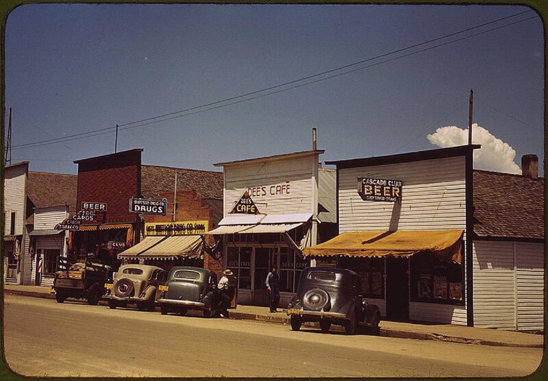 Main Street in Small Town