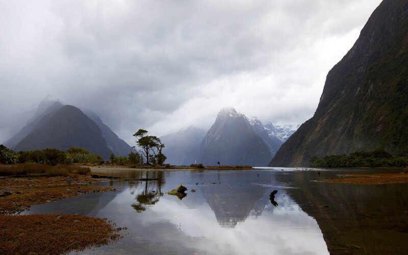 Majestic fjord landscape