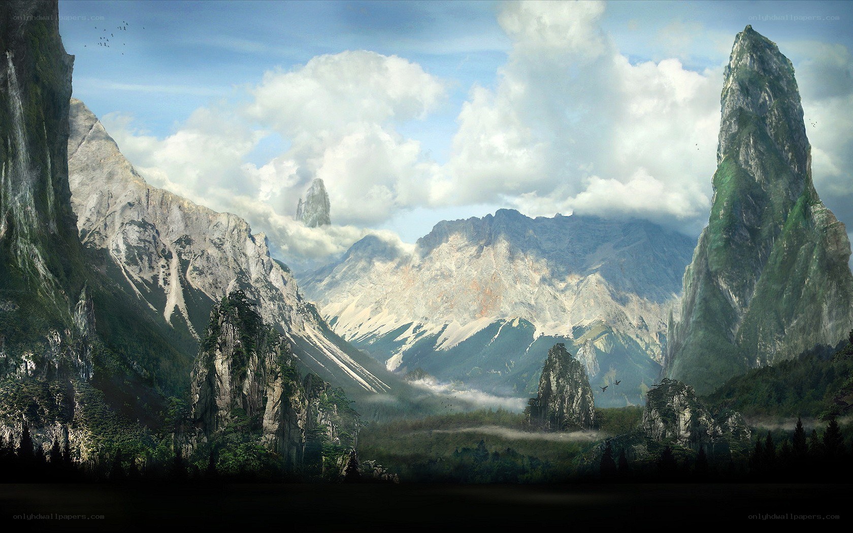 Majestic mountain landscape