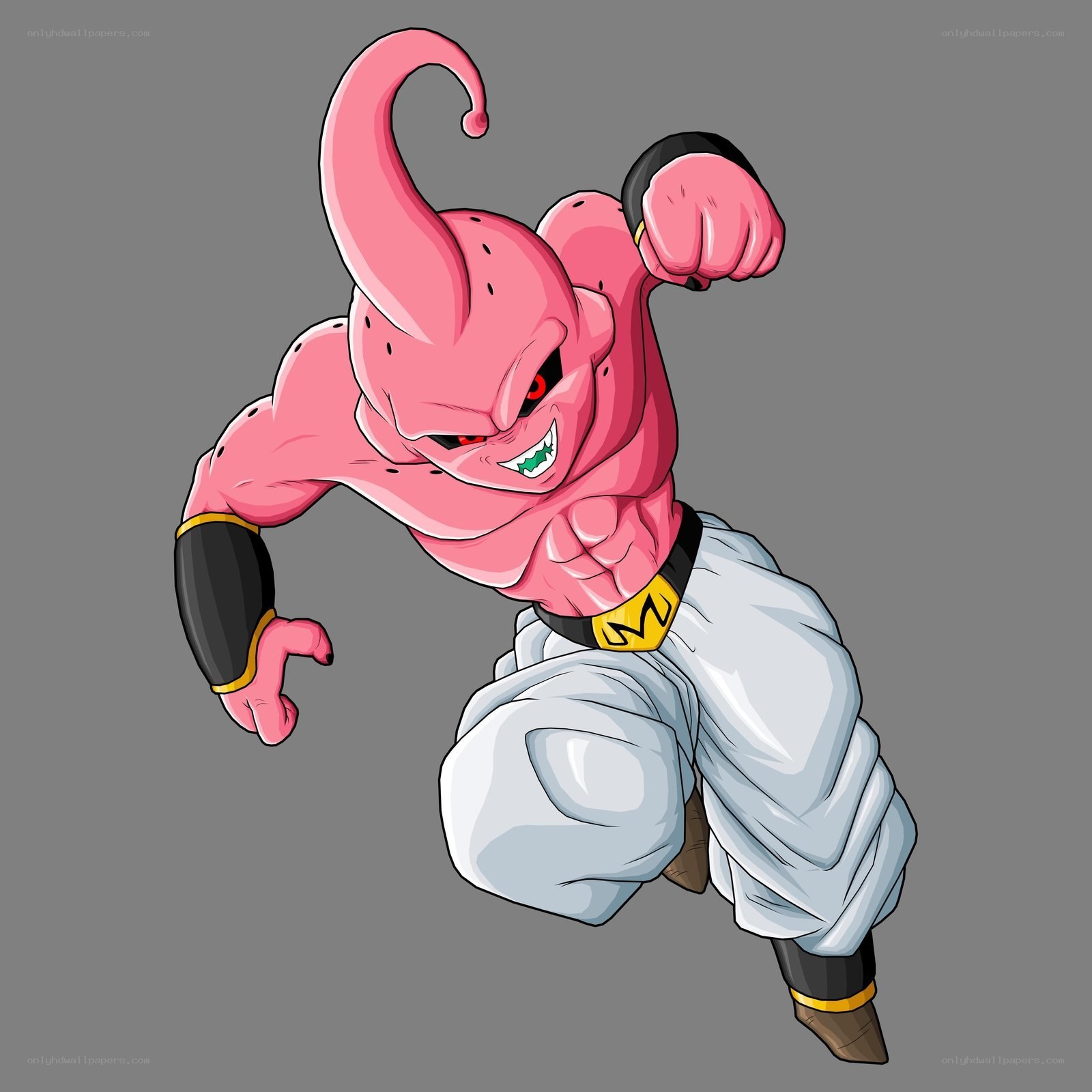 Majin Buu in fighting stance