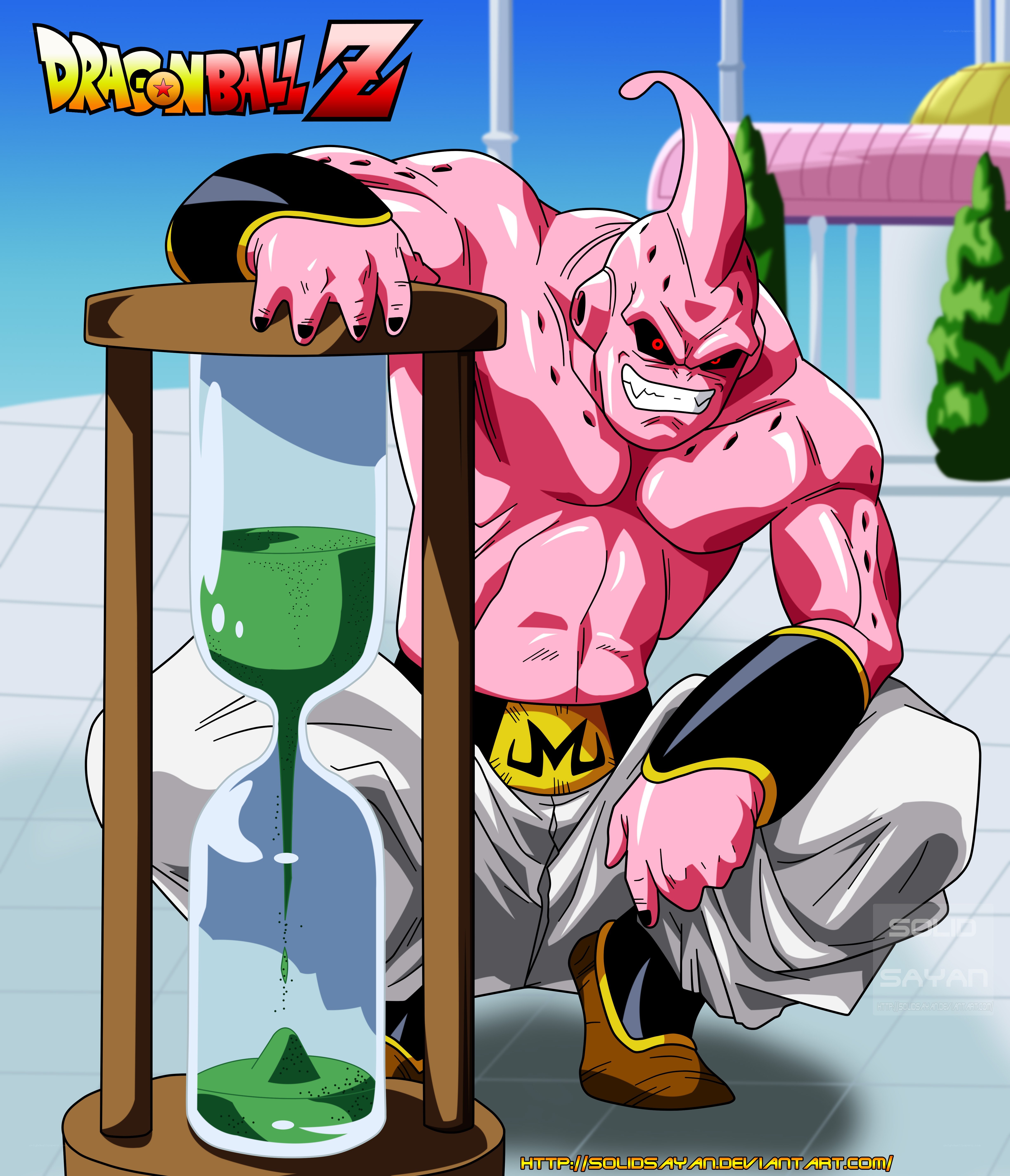Majin Buu with hourglass