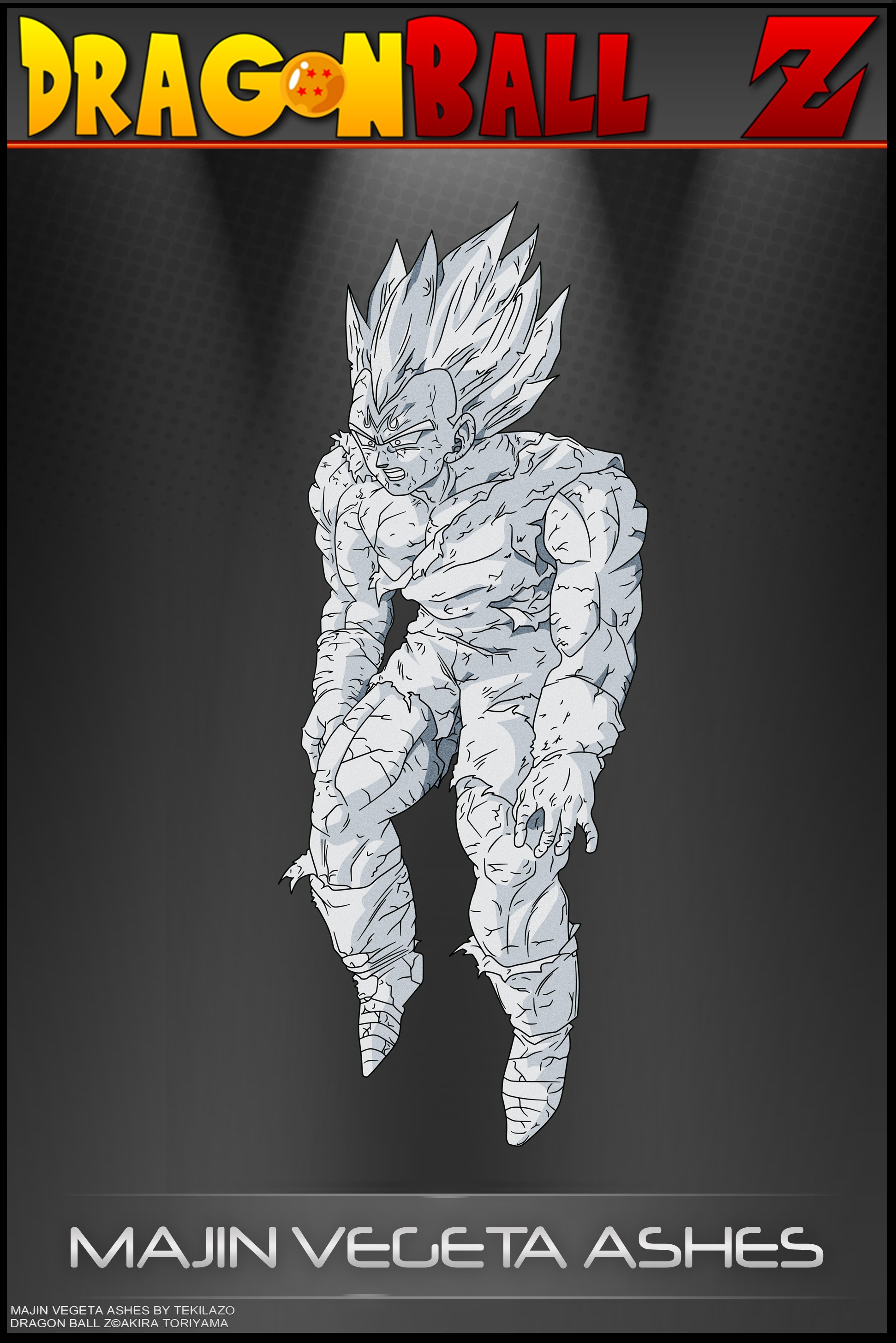 Majin Vegeta Ashes Art