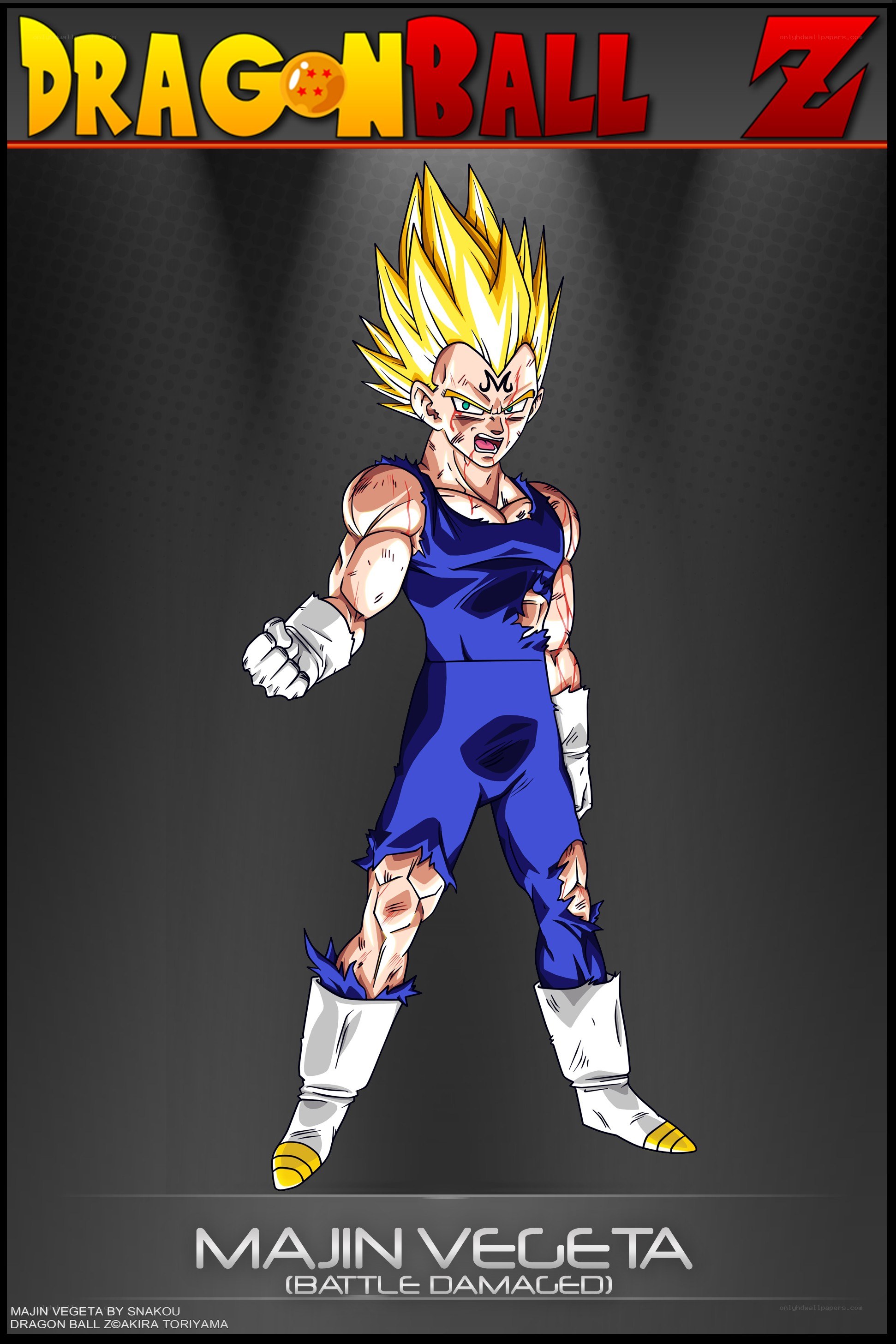 Majin Vegeta battle damaged