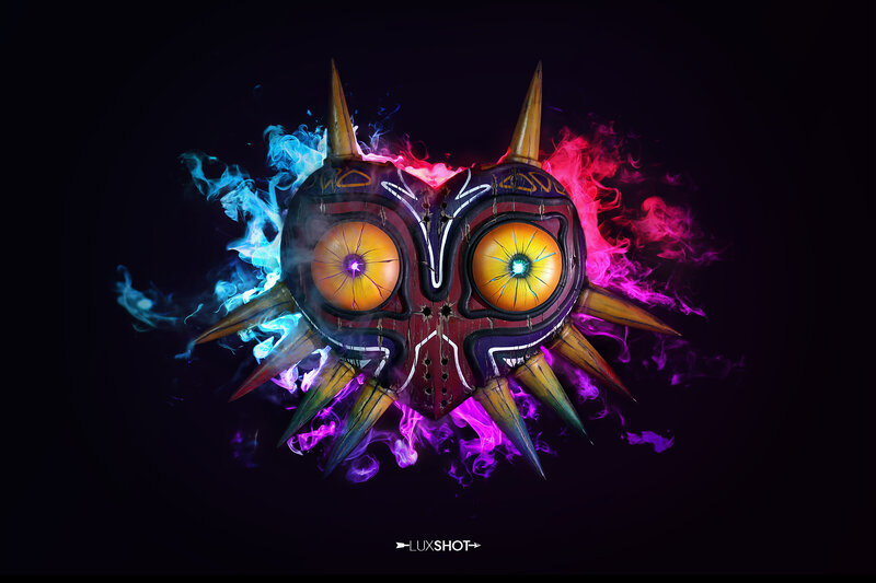 Majora's Mask — Black, Dramatic, Night