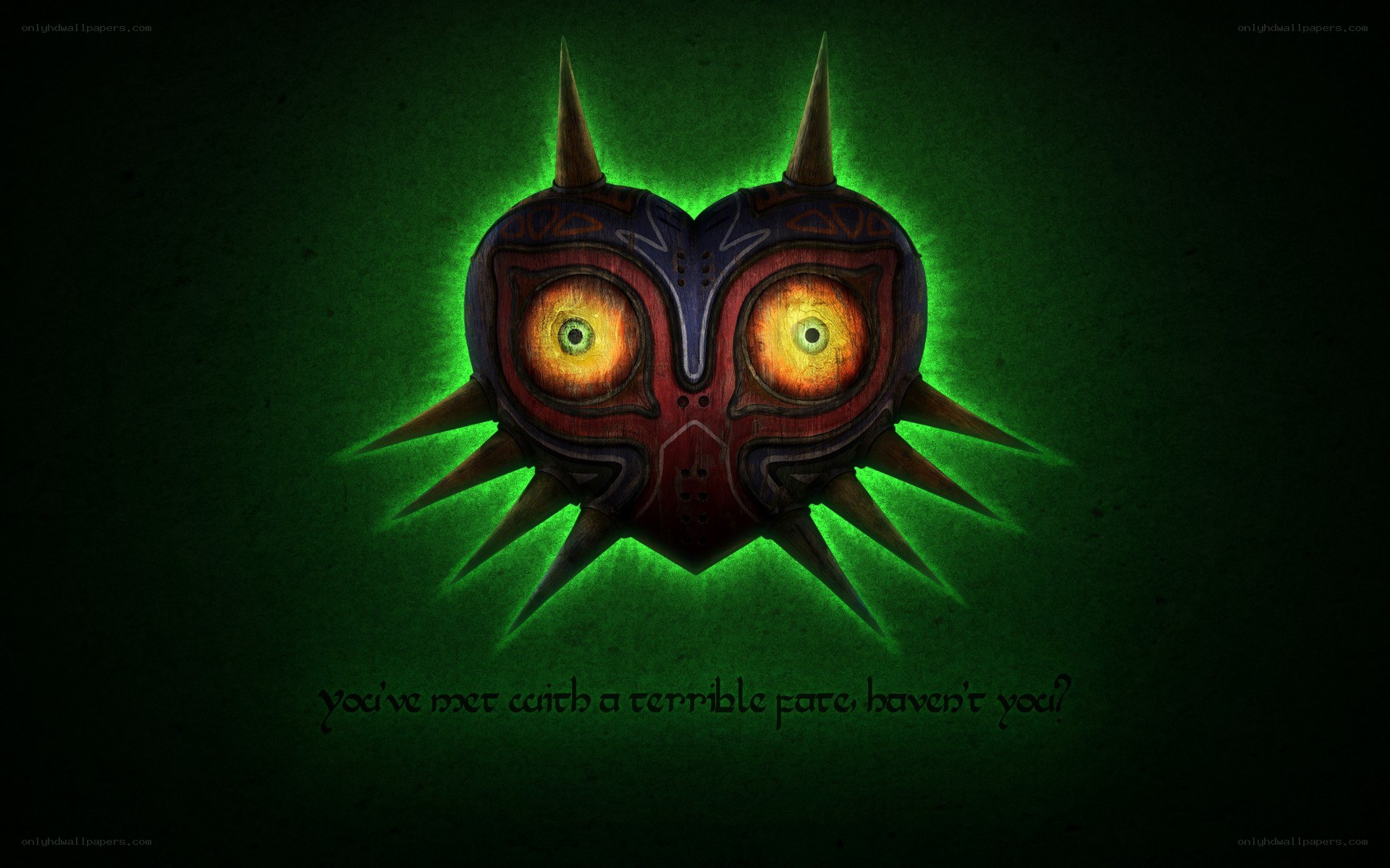 Majora's Mask with quote