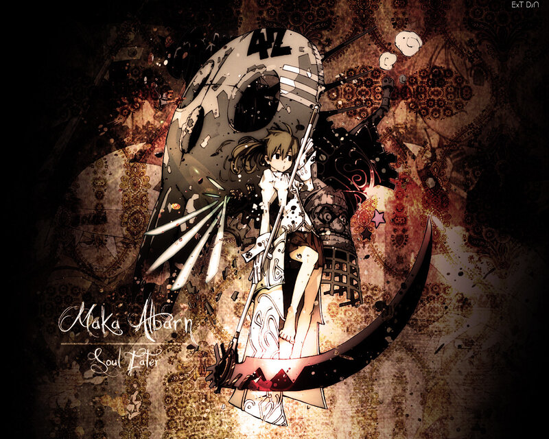 Maka Albarn with scythe