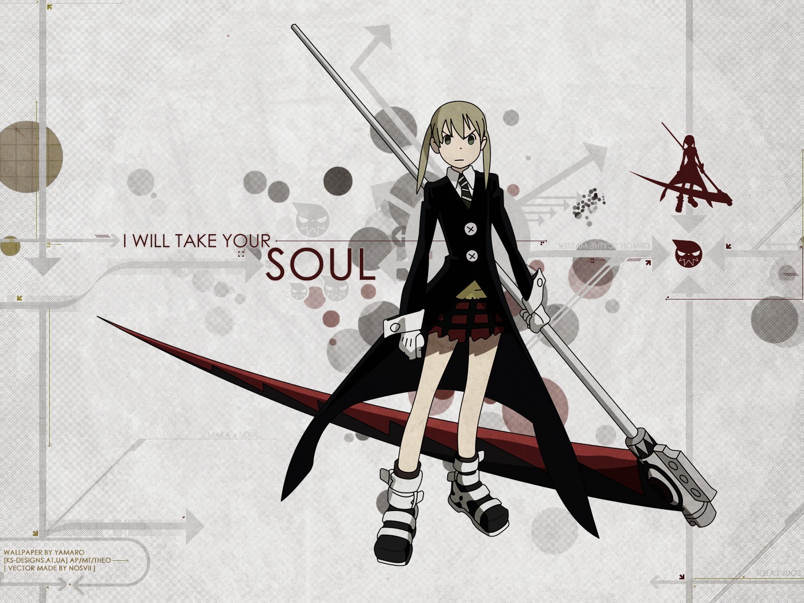 Maka Albarn with Soul Eater