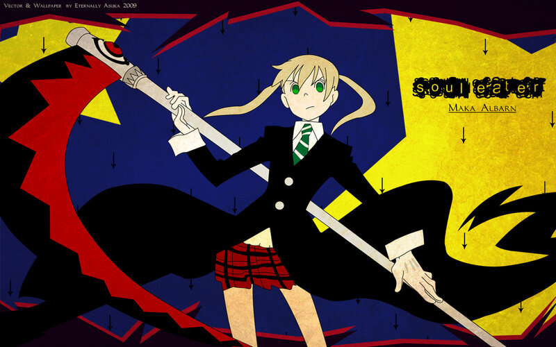 Maka Albarn with Soul Eater