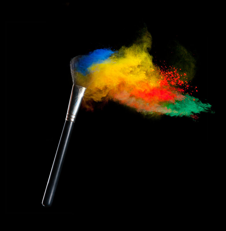 Makeup Brush with Powder