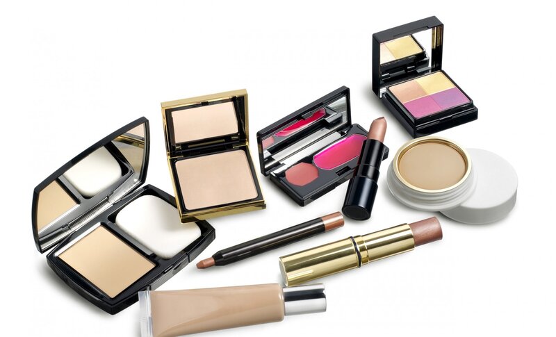 Makeup Products on White — Neutral