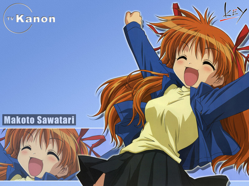 Makoto Sawatari joyful anime character