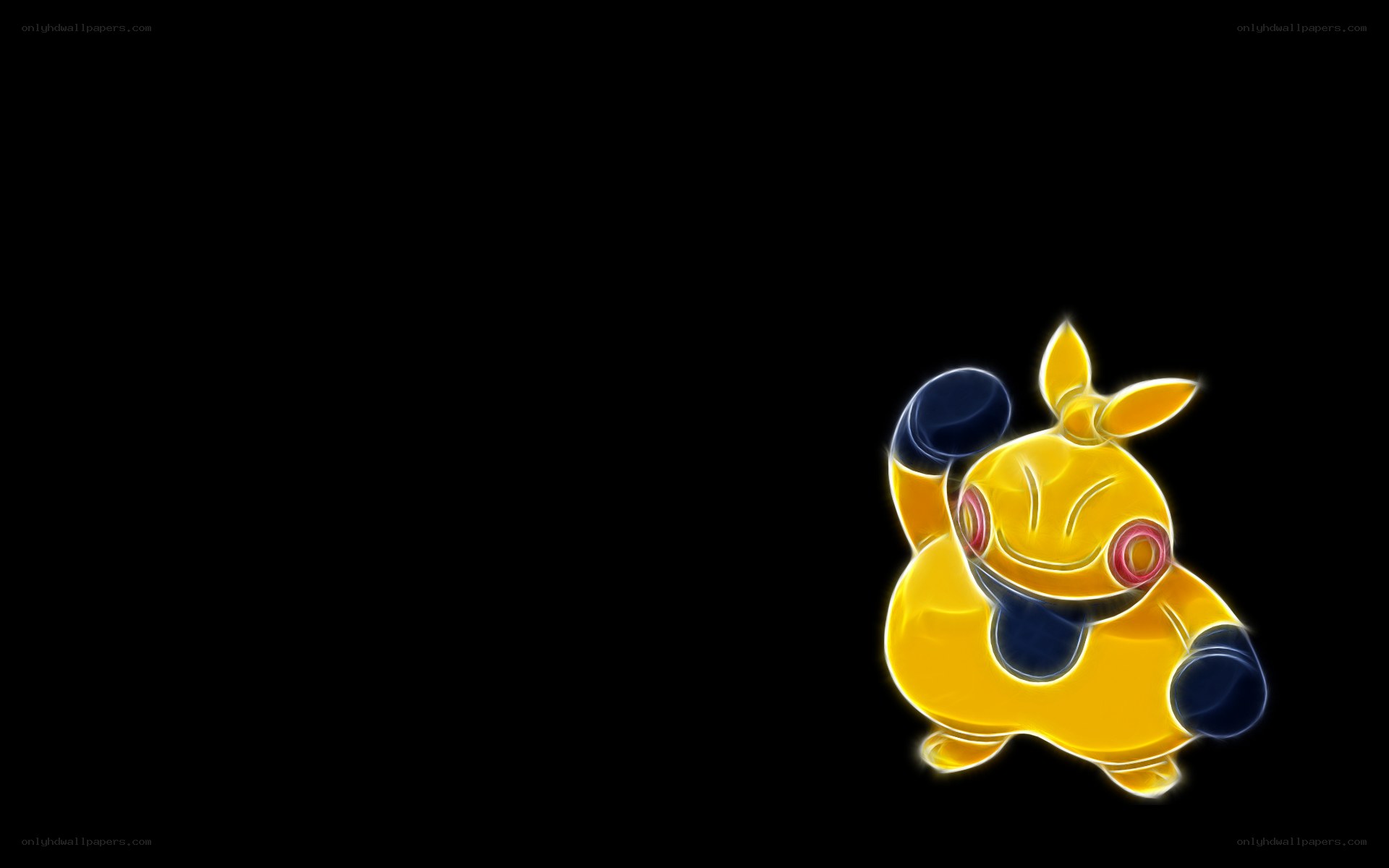Makuhita glowing character