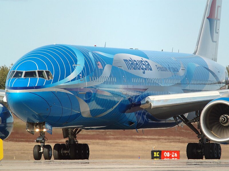 Malaysia Airlines aircraft on tarmac