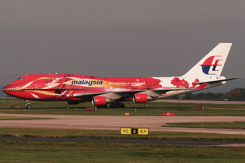 Malaysia Airlines Boeing 747 — Red