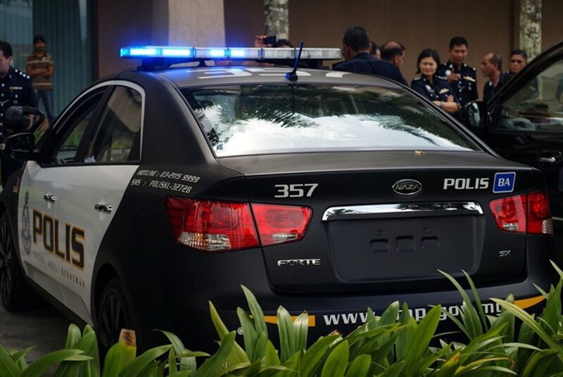 Malaysian police car at event