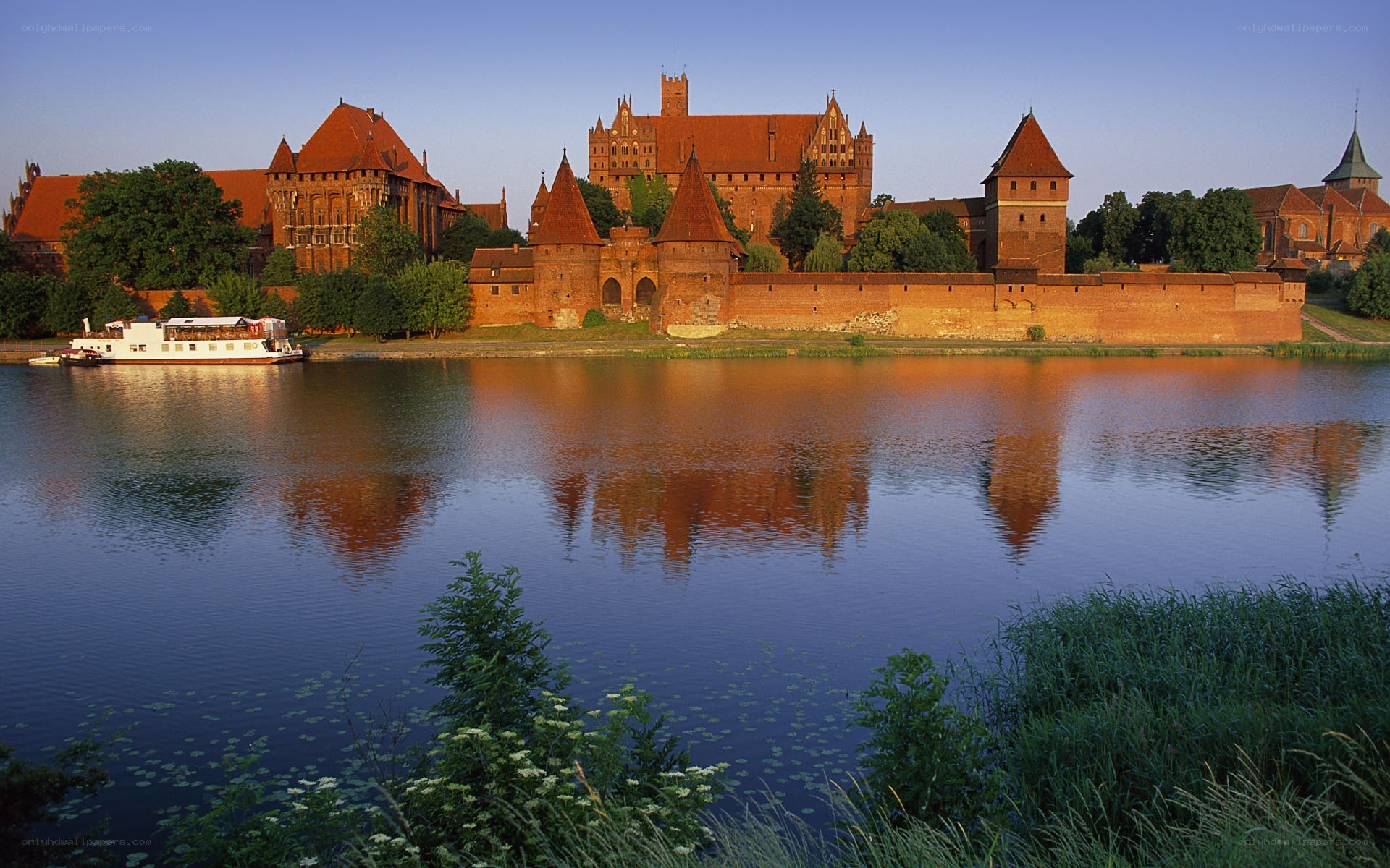 Malbork Castle on the Nogat River
