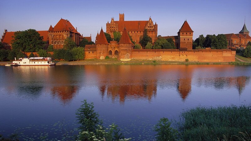 Malbork Castle on the Nogat River