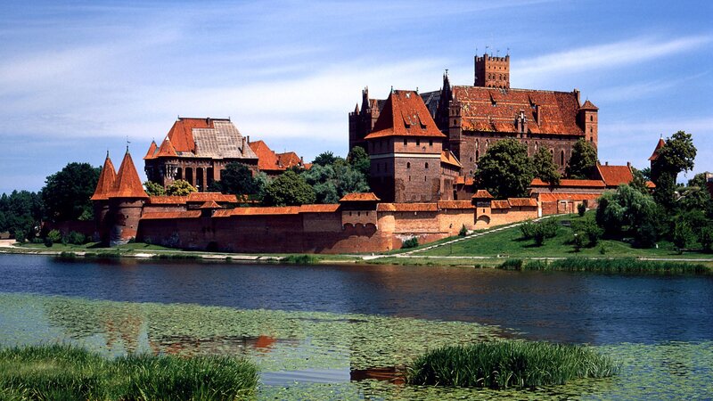 Malbork Castle — Red, Serene, Afternoon