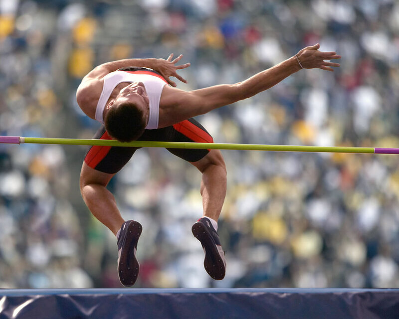 Male Athlete Jumping