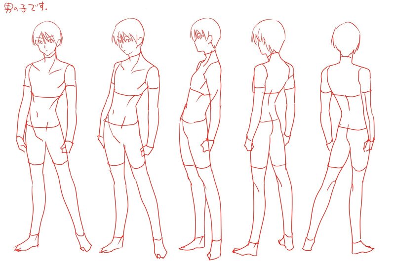 male character design sheet