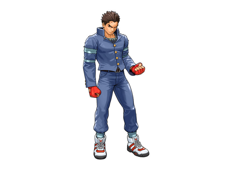 Male Character in Blue Suit