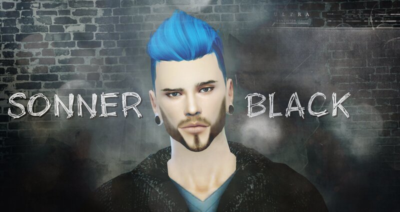 Male Character with Blue Hair — Dramatic, 3d Render