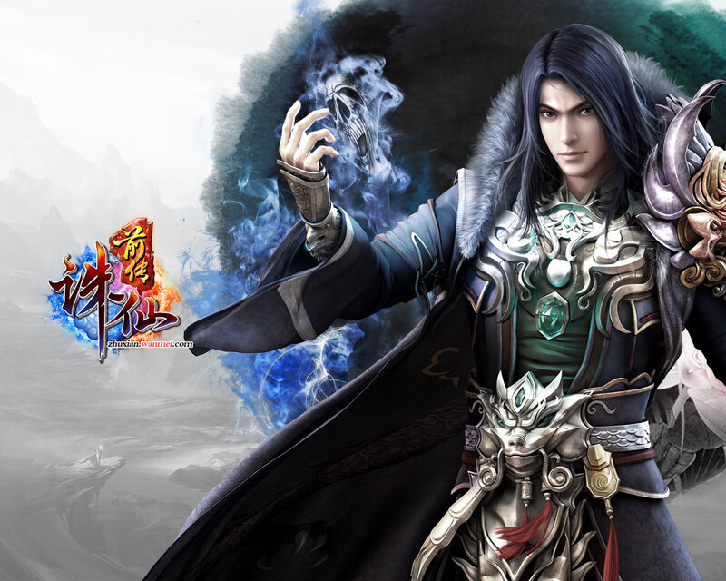 Male Character with Blue Hair