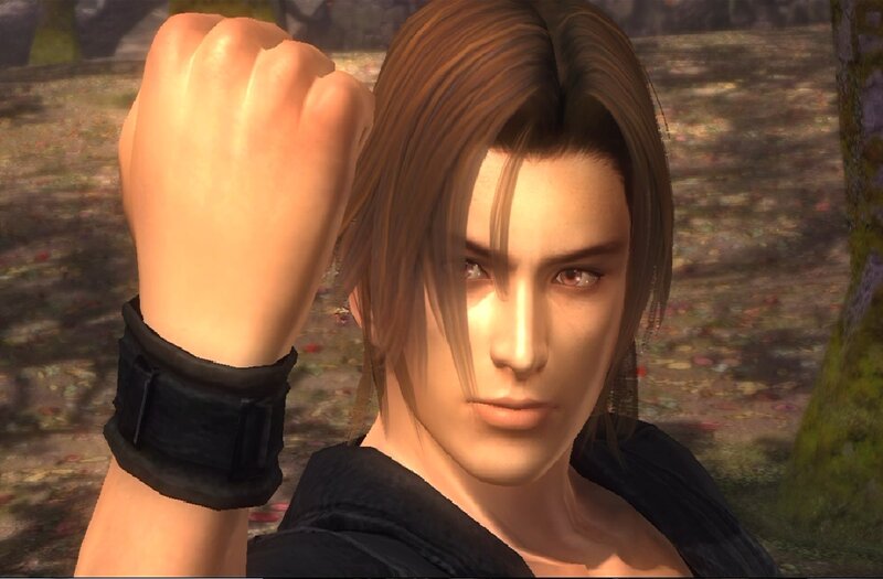 Male Character with Brown Hair — Serious