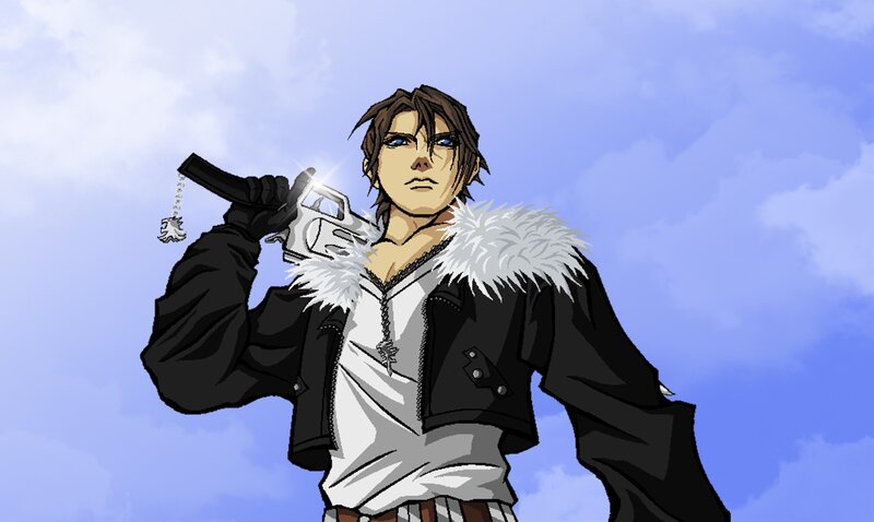 Male Character with Gun