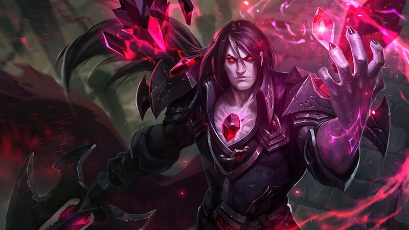 Male Character with Red Eyes — Black